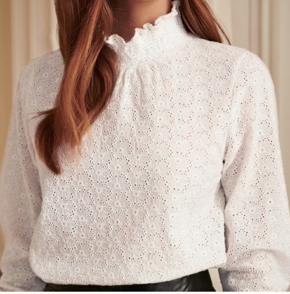 Sezane Cathy Blouse- Ecru- Size 36/4
